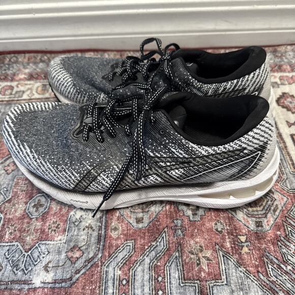 Asics GT-2000 10 10128045 Running Shoes Women Size 9.5 Black White - Picture 3 of 8